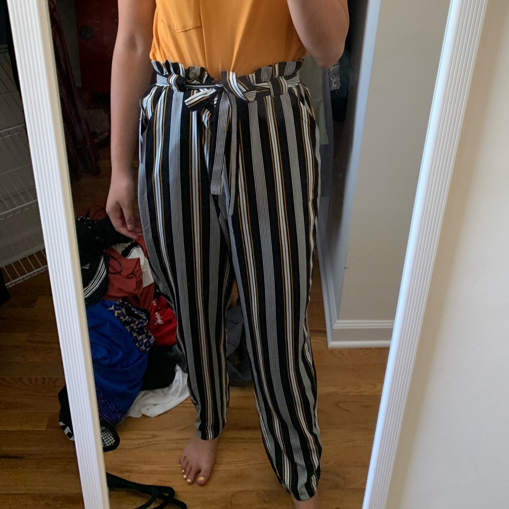 striped pants